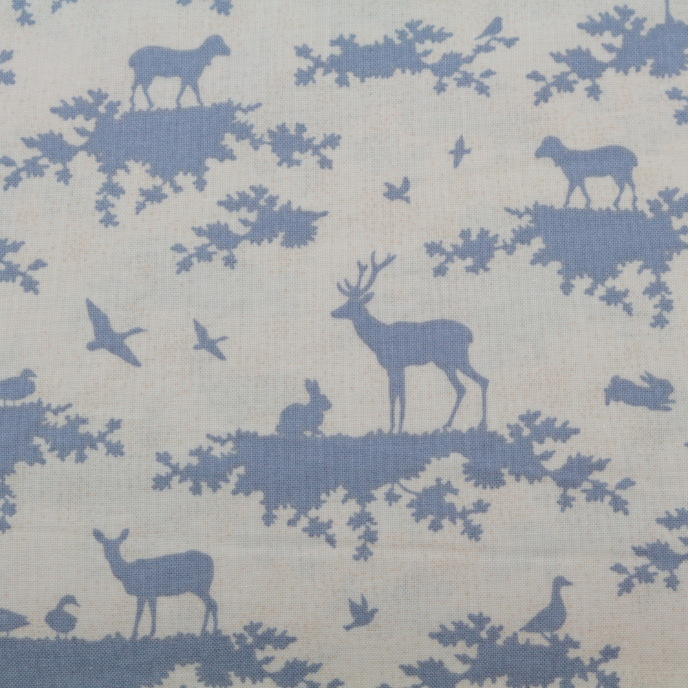 Baumwollstoff / Druckstoff Tilda Forest Slate blue -  Autumntree 